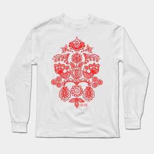 Ukrainian folk traditional embroidery tree. Long Sleeve T-Shirt